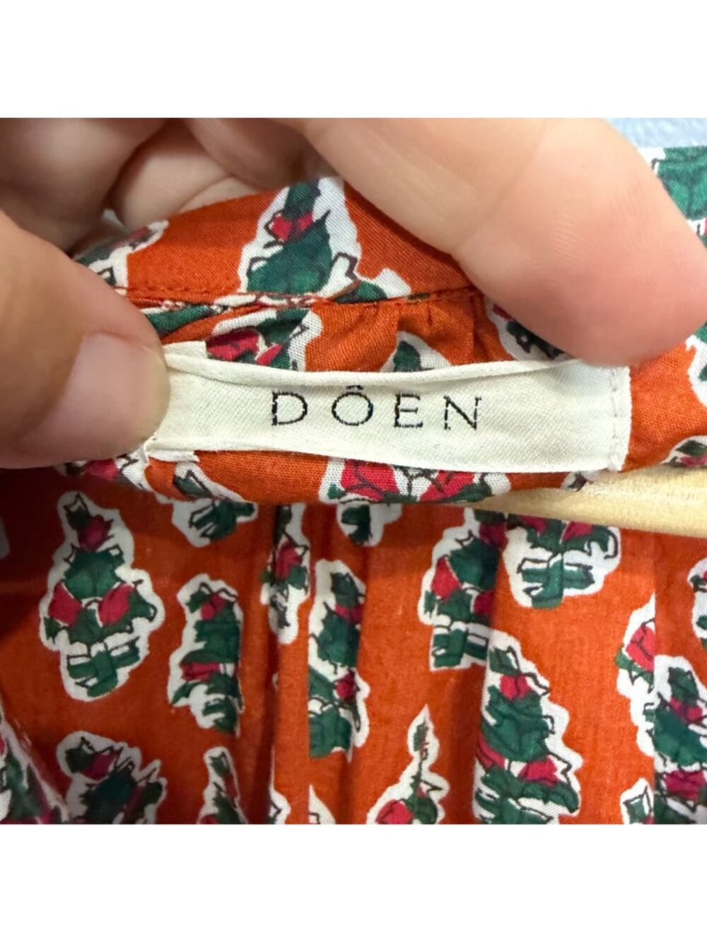 DOEN The Jane Blouse in Calico Canyon Blooms size XL - Picture 4 of 10